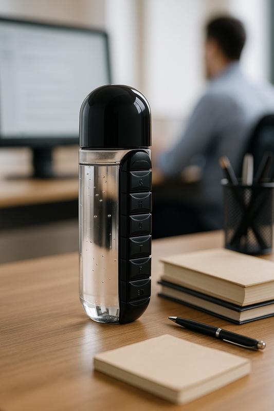 Botella Perseverancia con pastillero